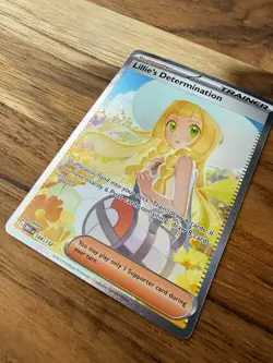 Lillie’s Determination 184/132 Special Illustration Rare MEG Pokemon Card NM - Image 3