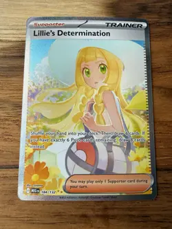 Lillie’s Determination 184/132 Special Illustration Rare MEG Pokemon Card NM - Image 4