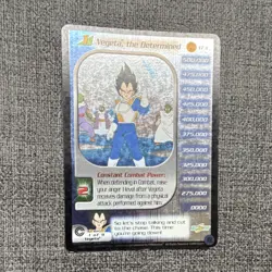 Vegeta the Determined Foil Dragon Ball Z TCG 2002 Card 173 Limited - Image 1