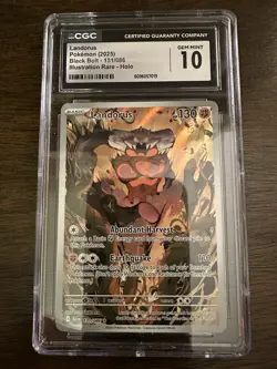 Pokemon Black Bolt Landorus Illustration Rare Card 131/086 CGC Gem Mint 10 - Image 1