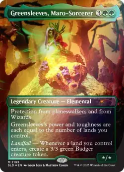 Greensleeves, Maro-Sorcerer (Rainbow Foil) -Foil Near Mint MTG Secret Lair - Image 1
