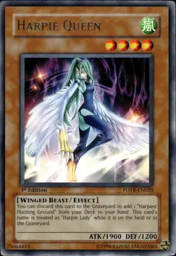 Harpie Queen - Rare 1st Edition FOTB-EN020 - NM - YuGiOh - Image 1