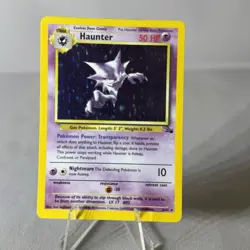 Pokemon Haunter Fossil Holo Rare Unlimited 50 HP 6/62 English 1999 Card - Image 1