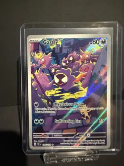 Pokemon TCG Gastly Illustration Rare IR Holo Card - 177/162 - Image 1