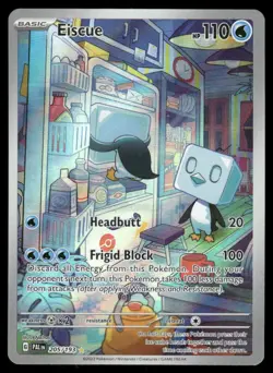 Pokemon Cards Eiscue 205/193 Paldea Evolved Illustration Rare NM - Image 1