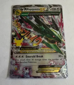 Pokemon M Rayquaza EX Roaring Skies Ultra Rare Holo Card 76/108 MP - Image 1
