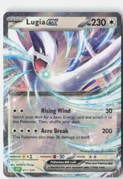 Lugia ex 017/034 Holo Classic Collection Trading Card Game Classic Pokemon NM - Image 1