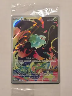Pokemon Mega Evolution Bulbasaur 133/132 Stamped Promo Card *Sealed* - Image 1