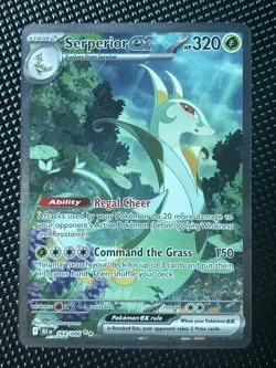 Pokemon Serperior ex 164/086 Sv: Black Bolt Holo Special illustration Rare Card - Image 1