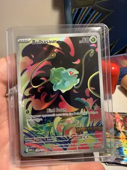 Bulbasaur 133/132 Illustration Rare Mega Evolution Stamped Promo Pokemon Card - Image 1