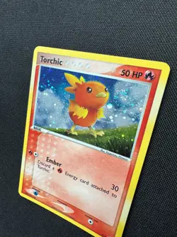 Pokemon Torchic #017 Holo Rare Black Star Promo TCG Card - LP - SWIRL - Image 2