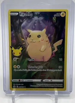 Pokemon TCG Celebrations Pikachu Holo Card 005/025 25th Anniversary - Image 2