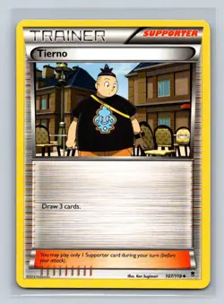 Tierno #107/119 XY: Phantom Forces Uncommon - Pokemon Card D34 - Image 1