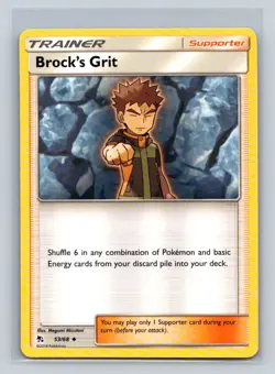 Brock's Grit #53/68 Hidden Fates Uncommon - Pokemon Card D34 - Image 1