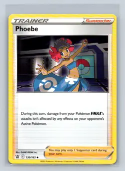 Phoebe #130/163 SWSH05: Battle Styles Uncommon - Pokemon Card D34 - Image 1