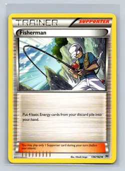 Fisherman #136/162 XY: BREAKthrough Uncommon - Pokemon Card D34 - Image 1