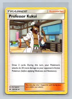 Professor Kukui #128/149 SM Base Set Uncommon - Pokemon Card D34 - Image 1