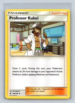 Professor Kukui #128/149 SM Base Set Uncommon - Pokemon Card D34 - Image 1