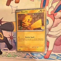 Pokemon TCG Pikachu 051/162 Stamped Cosmos Holo Pokemon Day 2026 Promo MINT/NM - Image 2