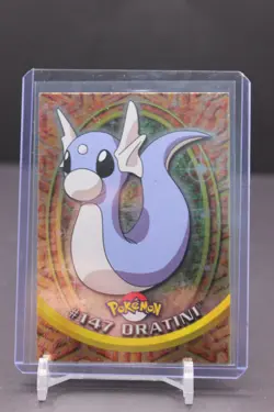 Pokemon Topps Chrome Holo Foil Dratini #147 Blue Logo Animation Series - Image 1