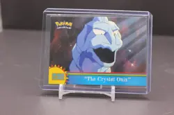 2000 Topps Pokemon TV Series 3 Foil #OR4 Orange Islands "The Crystal Onix" Blue - Image 1