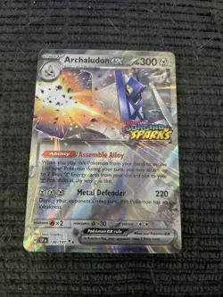 Pokemon TCG Archaludon ex 130/191 Surging Sparks Stamped Promo - Image 1