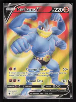 Machamp V (Full Art) Holo Ultra Rare Pokemon SWSH10: Astral Radiance 171/189 NM - Image 1