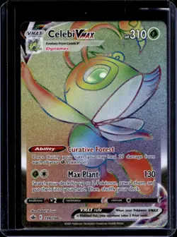 2021 Pokemon SWSH Chilling Reign Celebi VMAX #199/198 - Image 1