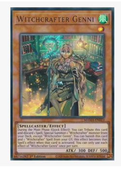 x3 Witchcrafter Genni MAMA-EN023 Ultra Rare YuGiOh - Image 1