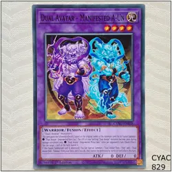 Dual Avatar - Manifested A-Un - CYAC-EN038 - Common 1st Edition Yugioh - Image 1