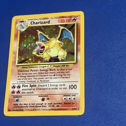 Pokemon TCG Charizard Base Set Holo Unlimited Rare Card 4/102 Lightly Played🔥 - Image 3