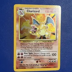 Pokemon TCG Charizard Base Set Holo Unlimited Rare Card 4/102 Lightly Played🔥 - Image 5
