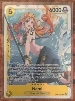 Bandai One Piece Card Game Nami EB03-053 Foil Special Character English - Image 1
