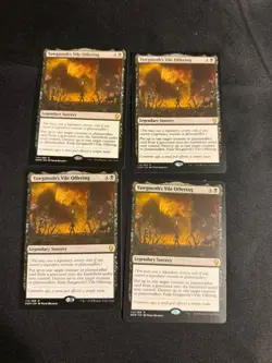 x4 Yawgmoth's Vile Offering [Dominaria] 4x Magic MTG Cards LP - Image 1