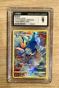Two Graded Pokemon Cards. Riolu And Kingdra. CGC Graded 8 And 9. - Image 3