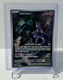 Pokemon Card - Mewtwo Scarlet & Violet Promo 052 Holo Illustration Rare - Image 1