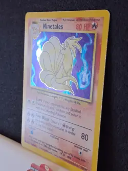 Pokemon TCG Ninetales Holo Unlimited Holo Rare Card Base Set 12/102 - MP - Image 3