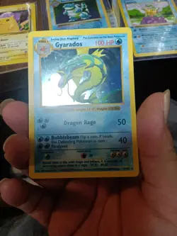 Pokemon Gyarados Holo Shadowless Rare TCG Base Set Card 6/102 - Image 1