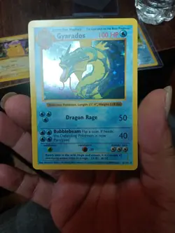 Pokemon Gyarados Holo Shadowless Rare TCG Base Set Card 6/102 - Image 2