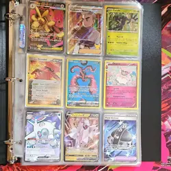 Pokemon TCG Binder lot Promo, Stamped, Full Art, EX, Cosmo holo 90 cards NM -MP - Image 1