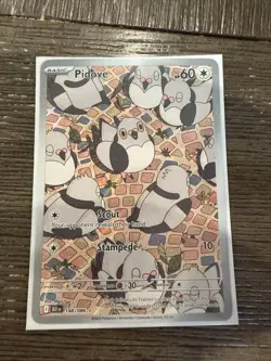 Pokemon Pidove TCG Full Art Holo Card Black Bolt Illustration Rare 148/086 SV - Image 1