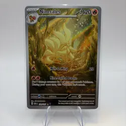 Pokemon TCG Ninetales Obsidian Flames Holo Card 199/197 - Image 1
