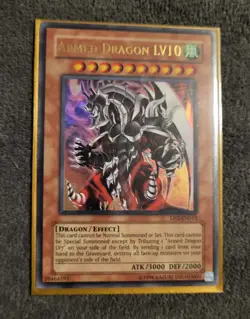 Yu-Gi-Oh Holo Rare Dragon 4-Card Lot Armed Dragon LV10 Cyber Dragon Overdragon - Image 2