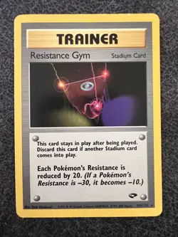 Resistance Gym 109/132 Rare Pokemon Card NM - Image 1