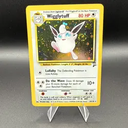 Pokemon Wigglytuff Holo Rare 019/130 Base Set 2 Stage 2 80 HP Card - Image 1