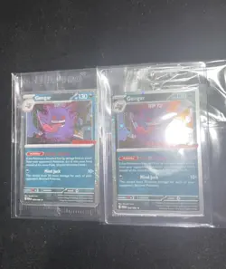 2x Tongue Swirl Pokemon Gengar GameStop Promo Stamped Card English SEALED - Image 3
