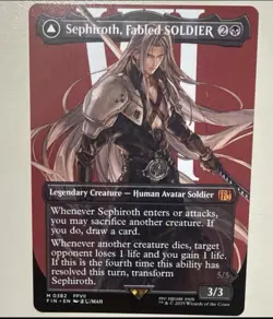 Sephiroth, Fabled SOLDIER (0382) (Borderless) Final Fantasy Mythic Rare - Image 1