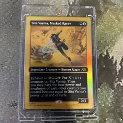 MTG Sita Varma, Masked Racer (First-Place Foil) - Aetherdrift (DFT) #493 MTG - Image 3