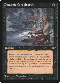 Demonic Consultation #9 (MP) Ice Age ICE Magic MTG - Image 1