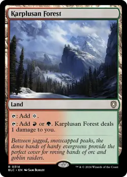 Karplusan Forest [Bloomburrow Commander] Magic MTG - Image 1